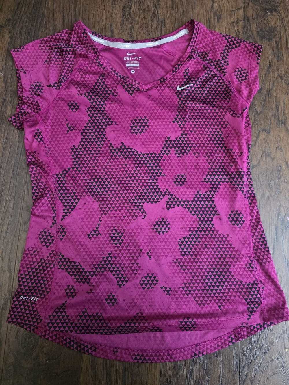 Nike Women's Magenta Short Sleeve Dri-FIT Graphic Tee